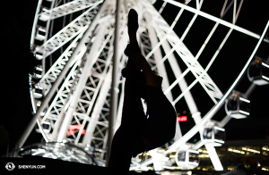 Hoofddanseres Lily Wang voor het Brisbane Wiel. (foto door danseres Stephanie Guo)