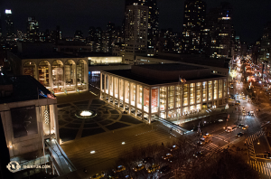 Uitzicht op het Lincoln Center van bovenaf gezien. (Foto door Annie Li)