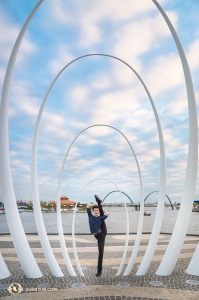 Dit zijn de laatste dagen van de tour. Shen Yun New York Company en danser Albert Yang eindigen hun voorstellingen in Australië. (Foto door eerste danser Kenji Kobayashi)