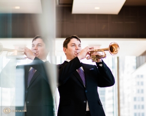 Trompettist Vladimir Zemtsov uit Rusland kwam in 2017 bij Shen Yun Performing Arts.